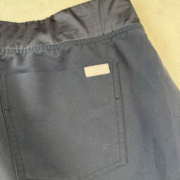 FIGS Technical Collection Scrub Jogger Pants XXL Charcoal Gray Pink Drawstring - Picture 9 of 9